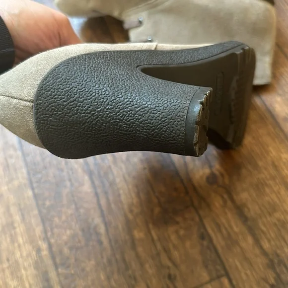 Aerosoles Taupe Boots With Heels 8 - Picture 3 of 7